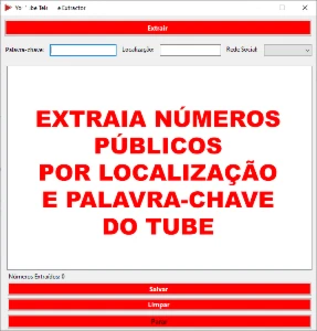 Extrator de Emails e Telefones Públicos do Tube - Lic. Anual - Outros