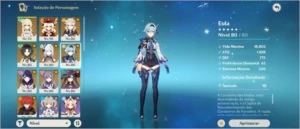 Conata Genshin (Serve NA) - AR 58, com 9 personagens 5* e ++ - Genshin Impact