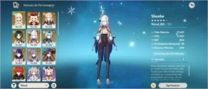 Conata Genshin (Serve NA) - AR 58, com 9 personagens 5* e ++ - Genshin Impact