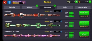 Conta 8ball pool levei 144  12 tacos lendário - Outros