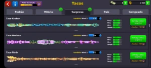 Conta 8ball pool levei 144  12 tacos lendário - Outros