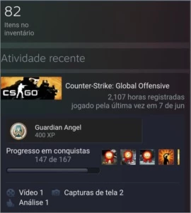 Conta CSGO Águia fator de confiança alto! - Counter Strike