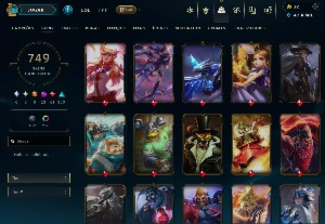 continha de lol com várias skins preço de desapego - League of Legends