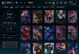 continha de lol com várias skins preço de desapego - League of Legends