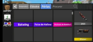 Facas e armas mm2 - Roblox