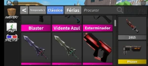 Facas e armas mm2 - Roblox