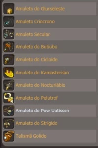 Vendo qualquer amuleto do jogo (spiritia) - Dofus