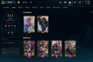Conta do league of legends, Valorant e Mobile com skins LOL