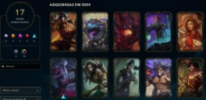 conta mono viktor only maestria todas as skins master 3 anos - League of Legends LOL