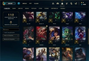Conta Prata 4 com 32 Champs e 12 Skins (2 Ultimates) - League of Legends LOL