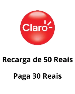 Recarga Claro de 50 Reais - Gift Cards