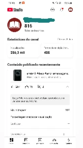 Canal Youtube Com 816 Inscritos - Redes Sociais