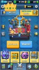 ARENA LENDÁRIA + 6 LENDÁRIAS + BAÚ SUPERMÁGICO - Clash Royale
