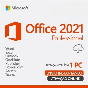 Office 2021 Pro plus - Código de 25 dígitos ORIGINAL - Softwares e Licenças