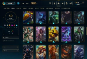 Ouro 3 com 130 Champs e 60 Skins ( ADC / JG ) - League of Legends LOL