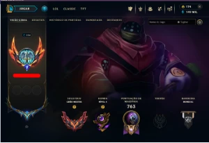 Conta Grão-Mestre Solo/Duo E Flex - Ex Challenger - League of Legends LOL