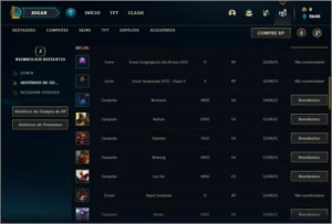Conta platina 4 com 30 champs e 2 skins SEM EMAIL VERIFICADO - League of Legends LOL