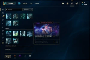Conta platina 4 com 30 champs e 2 skins SEM EMAIL VERIFICADO - League of Legends LOL