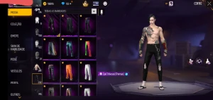 Conta de free fire com itens e passes antigos e bandeirão...