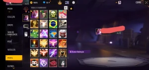 Conta de free fire com itens e passes antigos e bandeirão...