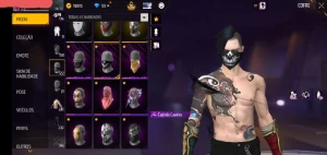 Conta de free fire com itens e passes antigos e bandeirão...