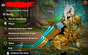 Conta com 12 anos de jogo, mais de 2800 itens e muito mais. - Adventure Quest World AQW