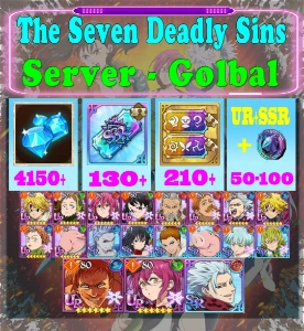 [GLOBAL]4100+ Diamonds Seven Deadly Sins 7DS Reroll Account
