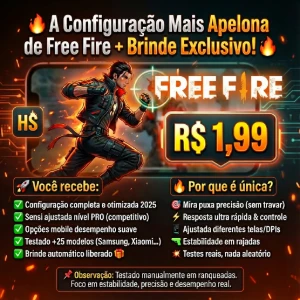 🔥Melhor Sensi Free Fire – Vão Te Chamar de Hack! (2025)