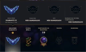 CONTA LOL D4, MMR ALTO, 100 REAIS - League of Legends