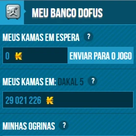 100 MIl KAMAS Dakal 5 Dofus 3.0