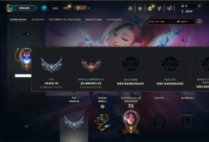 Unranked com 50 Champs e 6 Skins