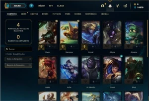 Conta bronze 2 com 21 Champs e 1 Skin - League of Legends LOL