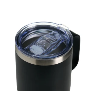 Caneca Térmica Preta 350 ml com Tampa - Artesanato e Personalizados