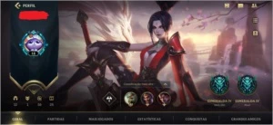 Conta Wild Rift Esmeralda 4 com skin da riven! - League of Legends: Wild Rift LOL WR