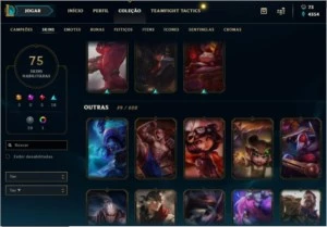 Plat 4 / Todos os champs - League of Legends LOL