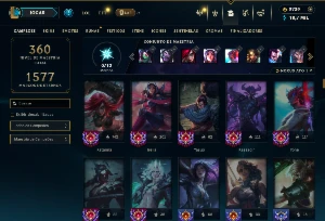 Unranked com 150 Champs e 100 Skins + 2700 RP - League of Legends LOL