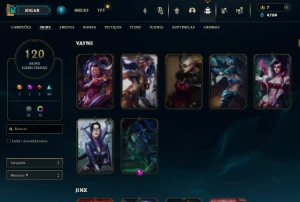 Conta Full Acesso - 120 Skins - Main Adc - Beta Latam - League of Legends LOL