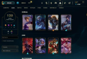 Conta Full Acesso - 120 Skins - Main Adc - Beta Latam - League of Legends LOL