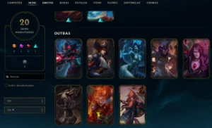 Conta League of Legends Full Acesso - 33 Champs e 20 Skins LOL