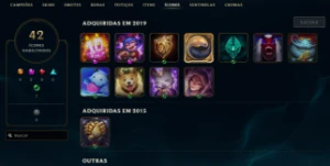 Conta League of Legends Full Acesso - 33 Champs e 20 Skins LOL