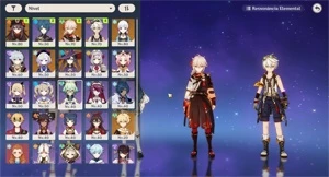 Genshin Impact Hutao C1 Bálculo de Homa+Ayaka Kazuha