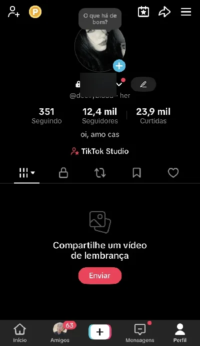 Conta do tiktok 12,4k de seguidores - Redes Sociais