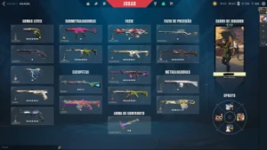 Conta valorant diversas skins