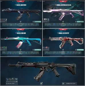 Conta valorant diversas skins