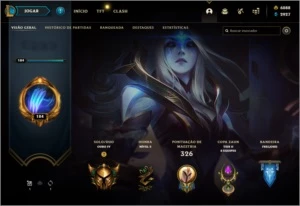 Conta League of Legends Level 185, Gold 4 6k de RP LOL