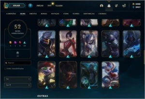 Conta League of Legends Level 185, Gold 4 6k de RP LOL