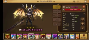 Conta Summoners War - Ld Lucifer (Early Game) - Global