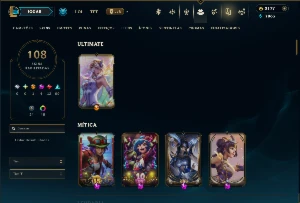 Prata 3 com 100 Champs e 108 Skins + 2 Prestigios - League of Legends LOL