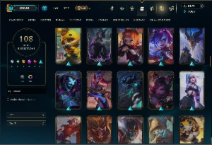 Prata 3 com 100 Champs e 108 Skins + 2 Prestigios - League of Legends LOL