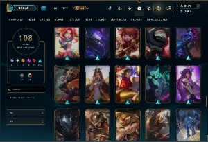 Prata 3 com 100 Champs e 108 Skins + 2 Prestigios - League of Legends LOL